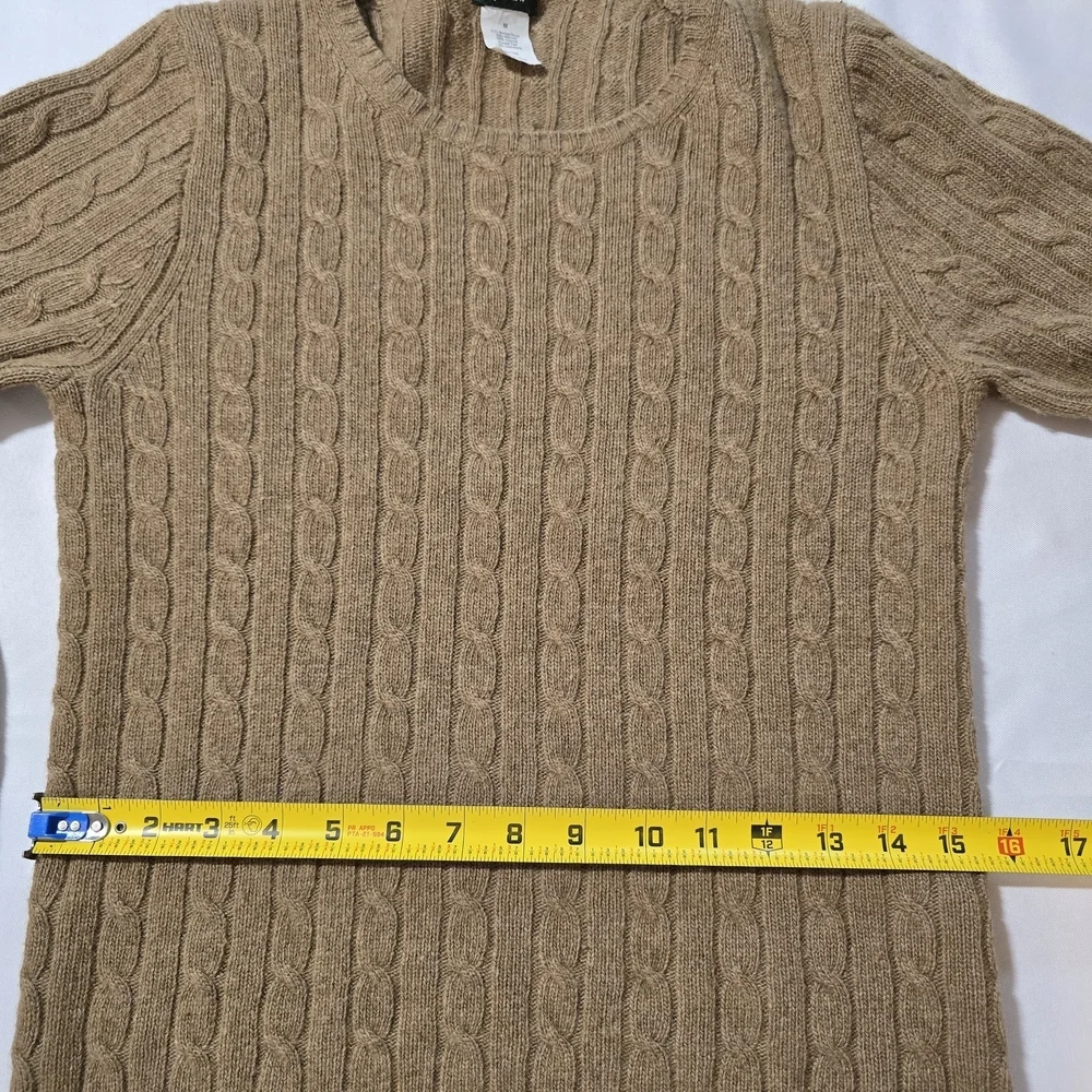 J. Crew Women's Merino Blend Cable Knit Sweater - Tan Size Medium